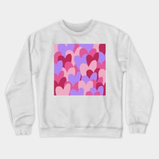 Heart Pattern Crewneck Sweatshirt